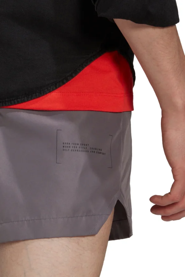 ADIDAS GRAY TECH SHORTS - Image 3